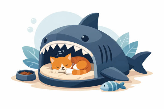 Shark Shaped Pet Bed: Cozy Comfort With Bite